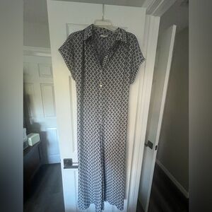 Max Studio Monochrome Patterned Jumpsuit